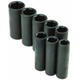 3/8 in. Drive Metric Impact Deep Socket Set, 8 Pc.