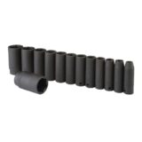 1/2 in. Drive Metric Impact Deep Socket Set, 13 Pc.