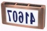 Solar House Address Number Plaque