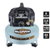 6 Gallon, 150 PSI Oil-Free Pancake Jobsite Air Compressor