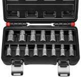 Multi-Spline Screw Extractor Set, 15-Piece
