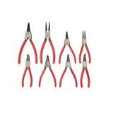 Precision Snap Ring Pliers, 8 Piece