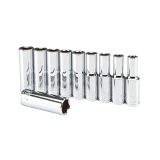 1/2 in. Drive Metric High-Visibility Deep Socket Set, 10-Piece